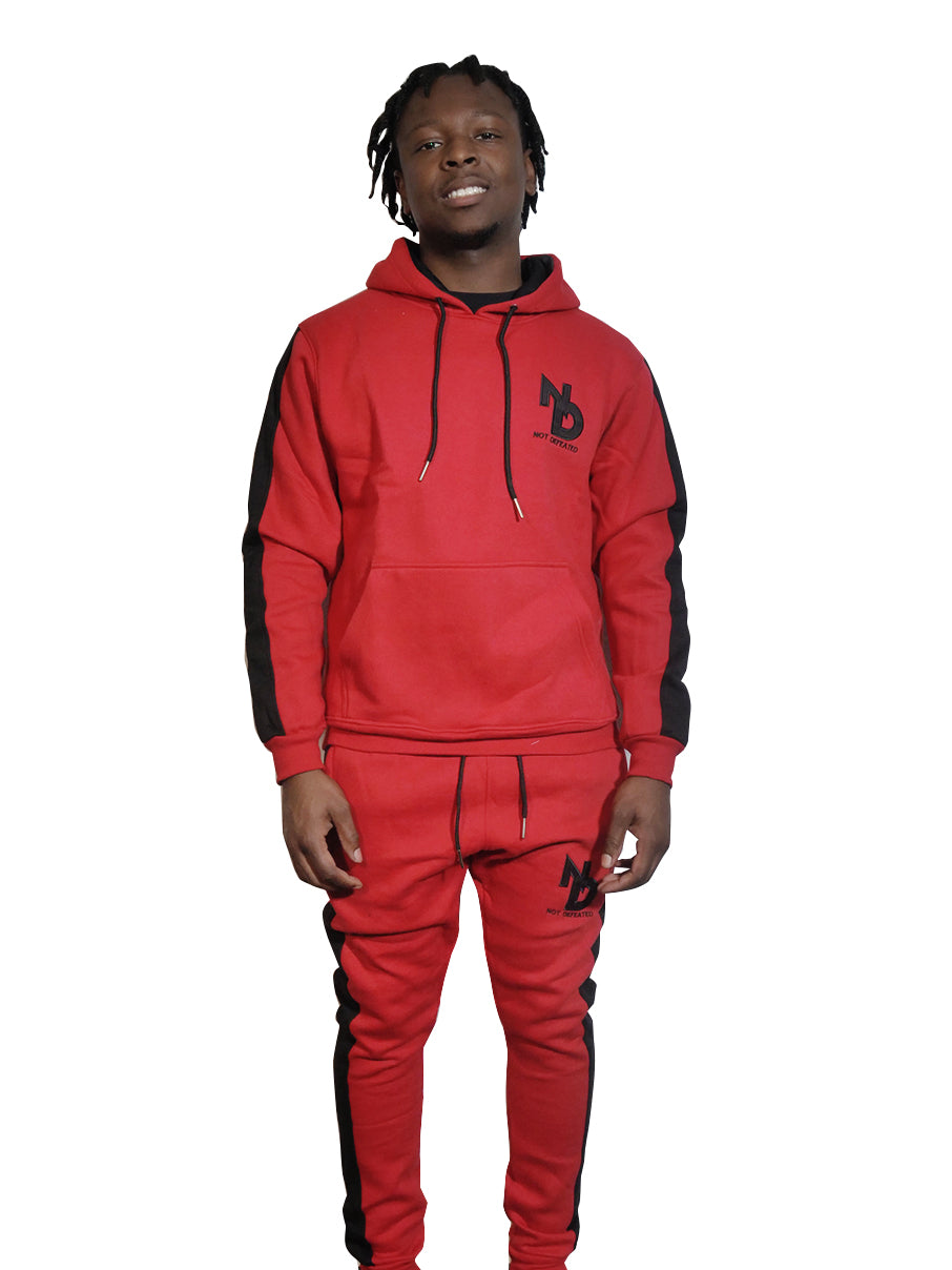 Red & Black ND Jogger Set