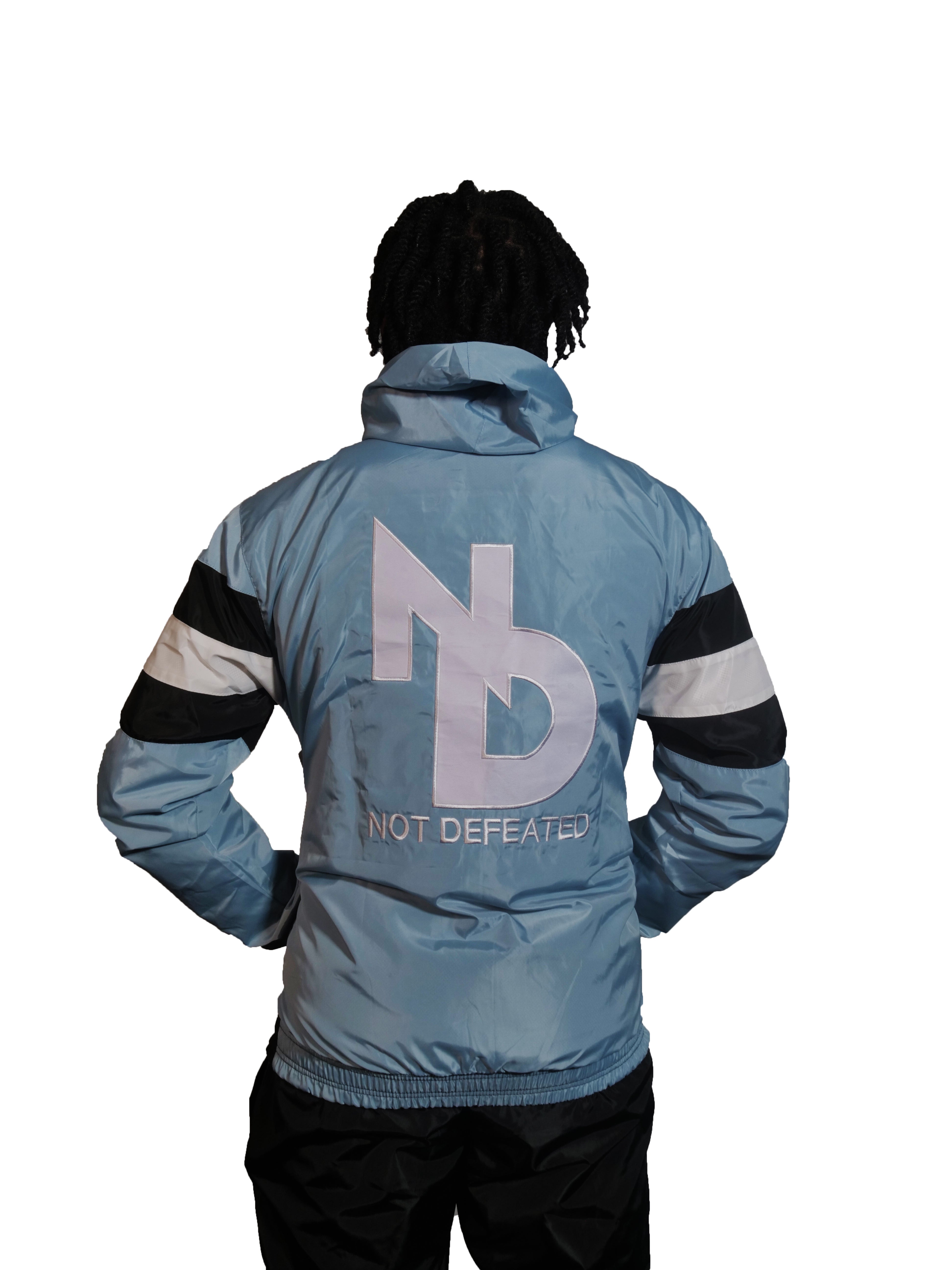 Blue white black clearance windbreaker