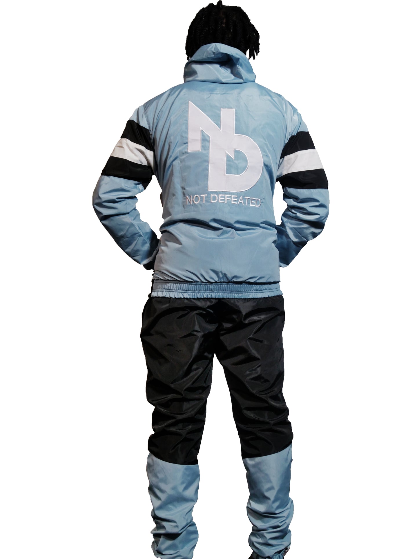 Blue and Black Mens ND Windbreaker suit