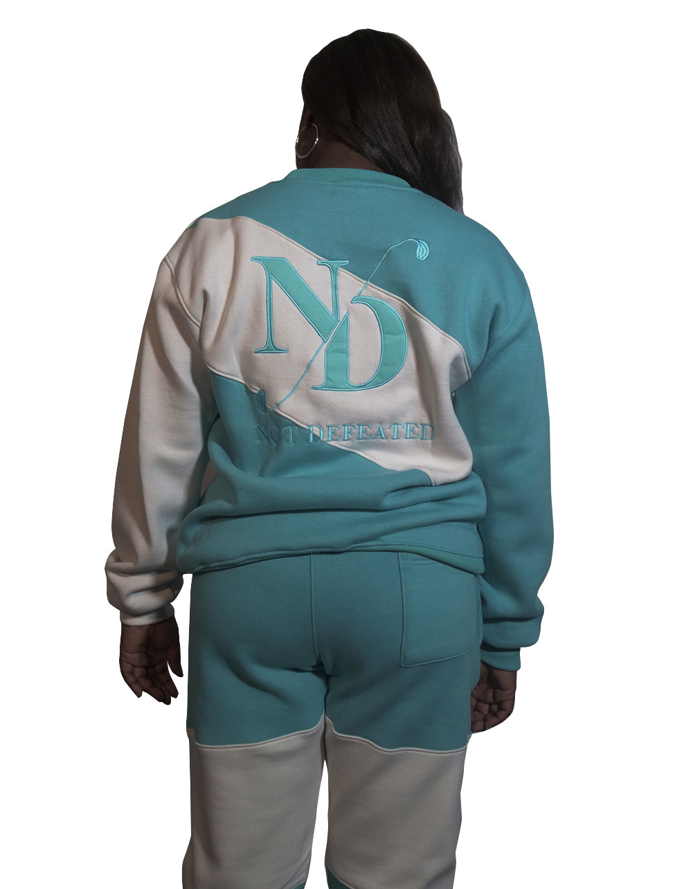 Sky Blue and White ND Joggers set