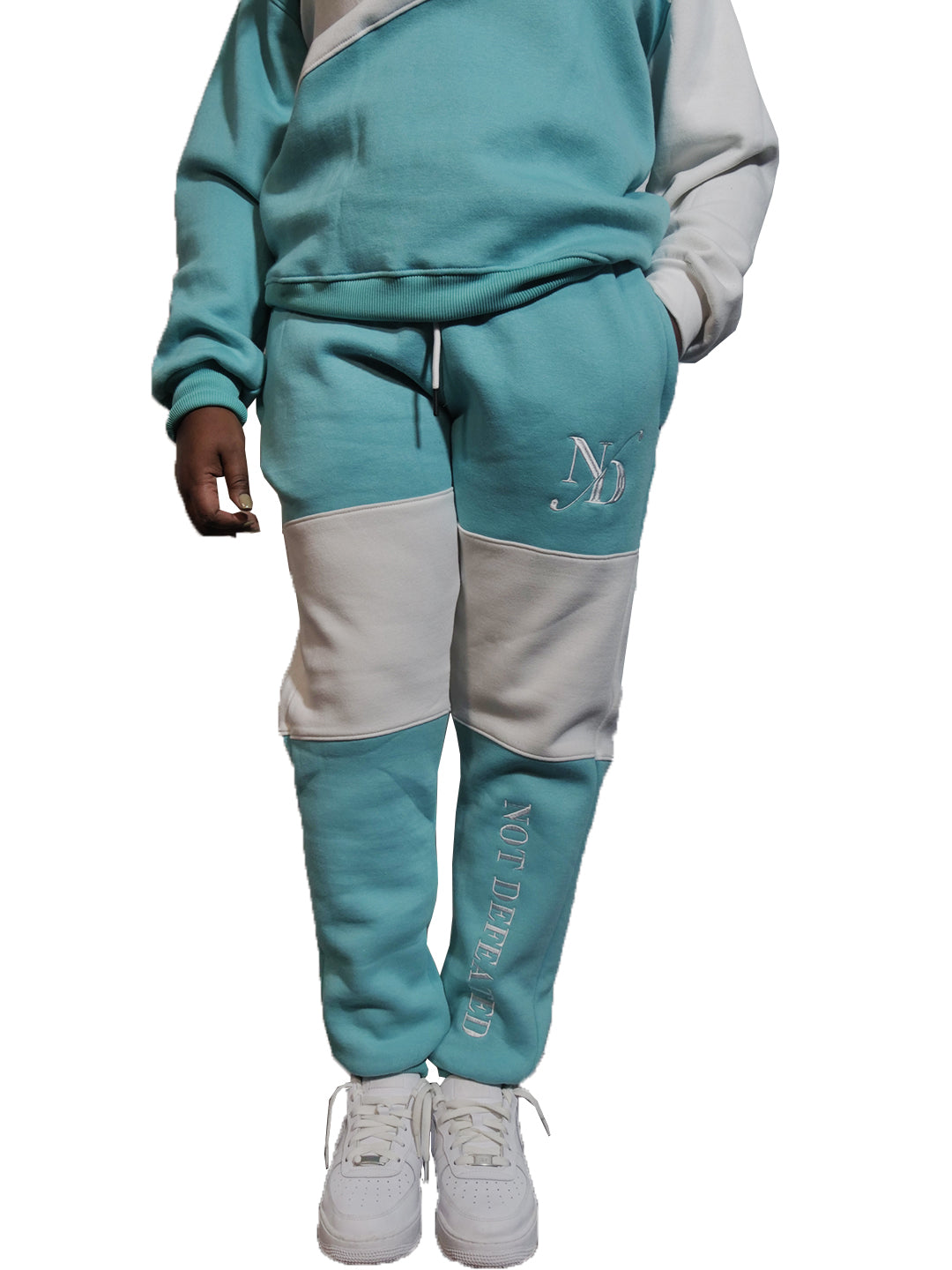 Sky Blue and White ND Joggers set